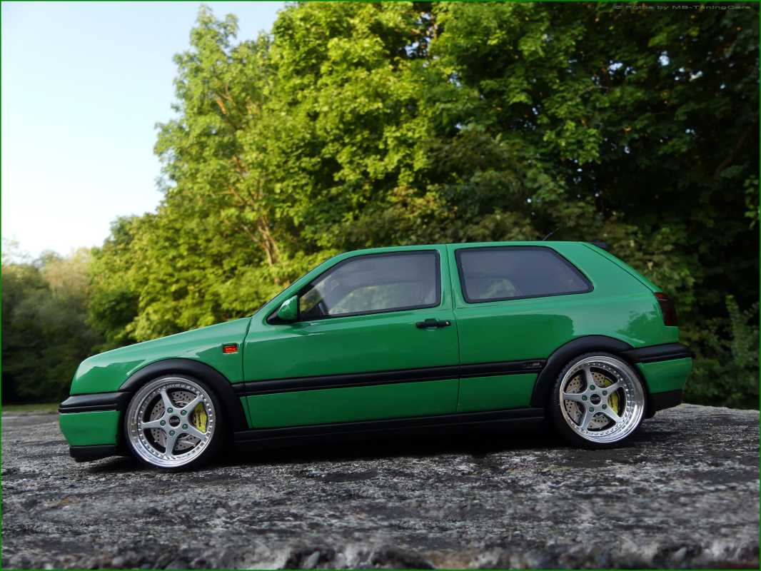 1:18 VW Golf MK3 GTi Color Concept 1995 Salsagrün + OZ Mito Alu inkl. OVP